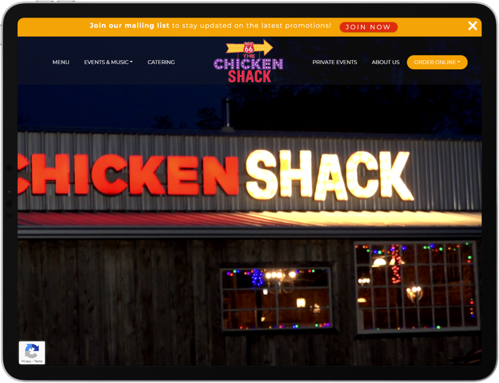 The Chicken Shack Website