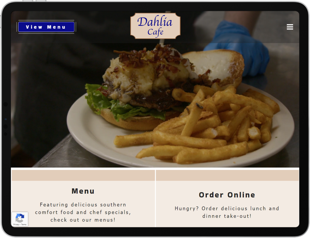 Dahlia Cafe's Website