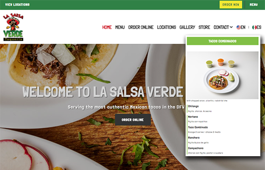 La Salsa Verde Website